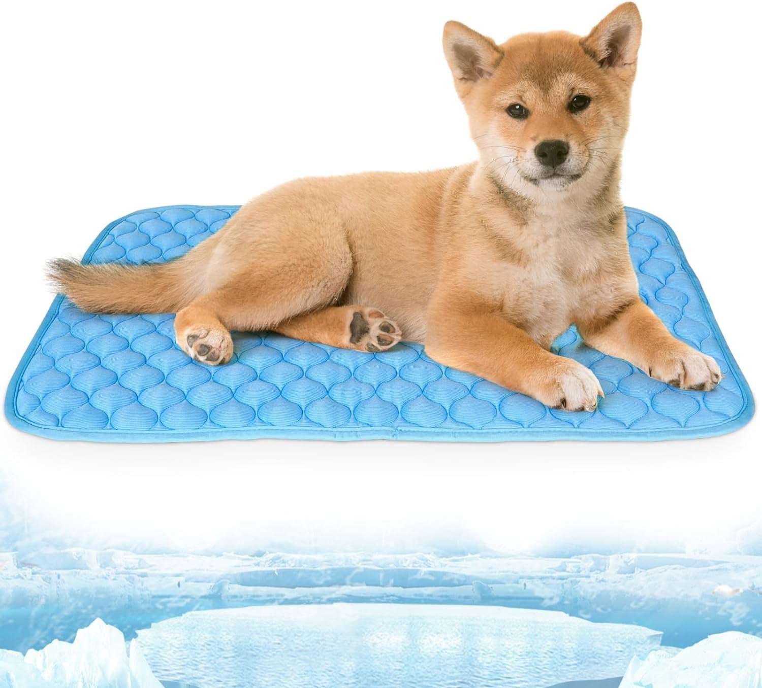 Dog Cooling Mat for Dogs Non-Toxic Self Cooling Pad & Easy Clean in Hot Summer Medium 27X20In