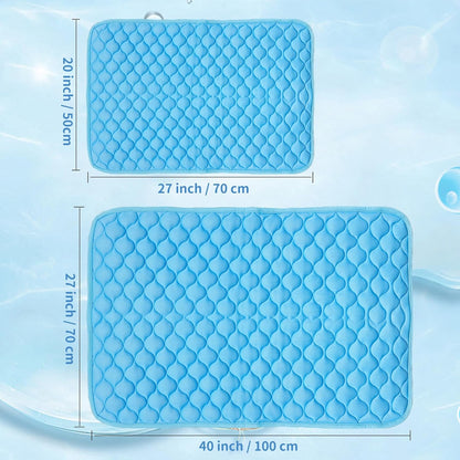 Dog Cooling Mat for Dogs Non-Toxic Self Cooling Pad & Easy Clean in Hot Summer Medium 27X20In